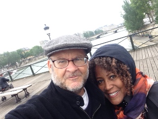 AVEC CLAUDETTE ON PONT DES ARTISTES